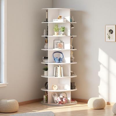 ZWYO HOSIMU "63.38""H 7-Tier Rotating Shoe Rack Tower Spinning Shoe Display with 360° Revolving Carousel, Vertical Shoe Organizer for 28 Pairs"