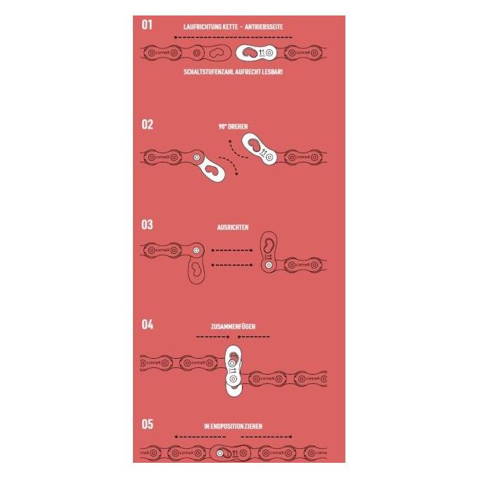 Connex Kettenschloss Link (1501-12SB-1220)