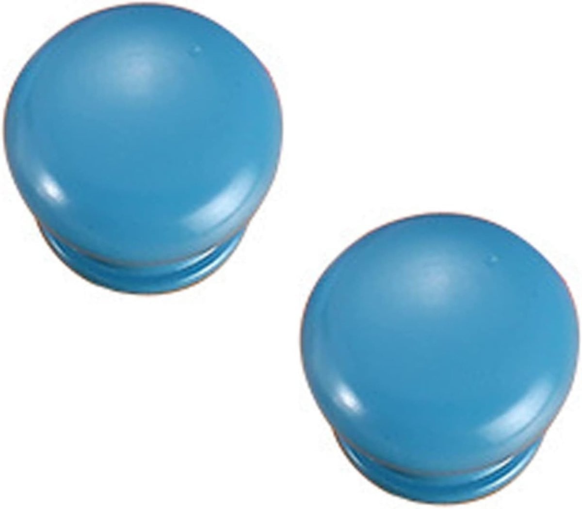 Set van 2 blauwe houten deurknoppen voor meubels