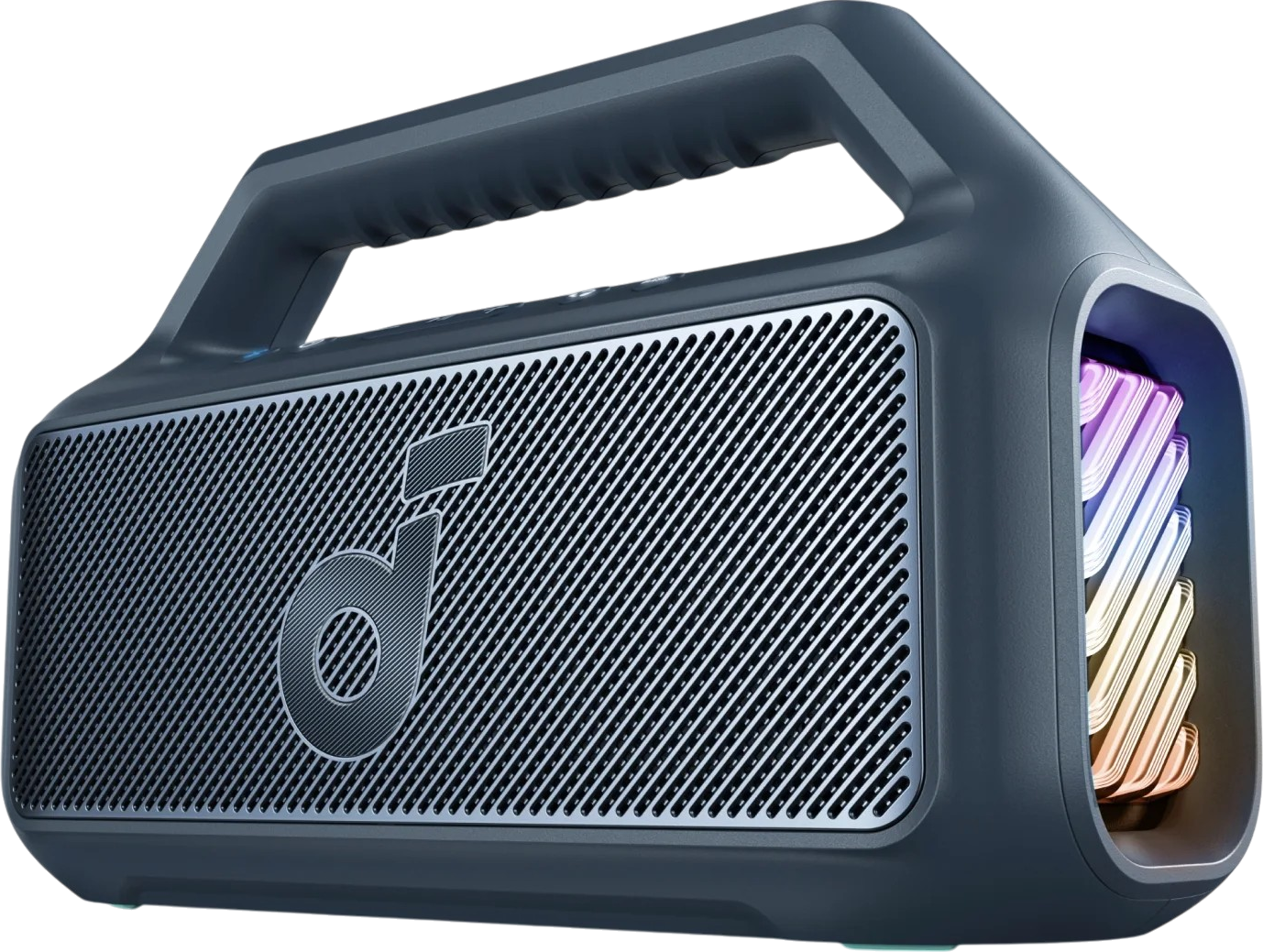 soundcore Boom 2   Portable Bluetooth Outdoor Speaker, 80W Sound and RGB Lights Black