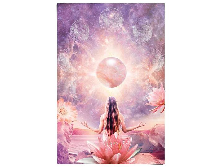 Poster REINDERS Happy Feelings , rosa (farbe bild(er): rosa), B:61cm H:91,5cm T:0,1cm, Papier, Bilder, Poster