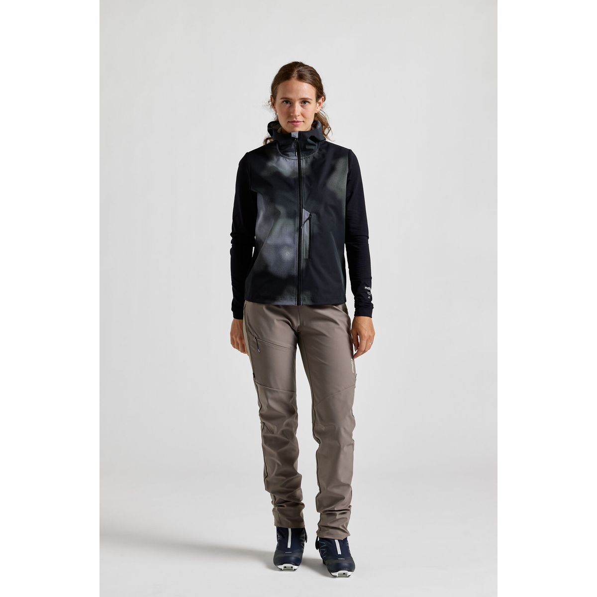 Maloja SennesM. Printed deep black bloom (1248) S 42128-1-1248-S