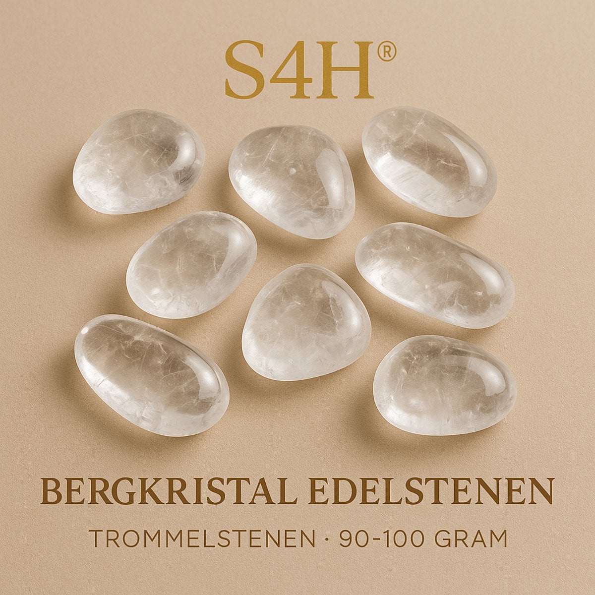 S4H Bergkristal Edelstenen Trommelstenen 90-100 gram