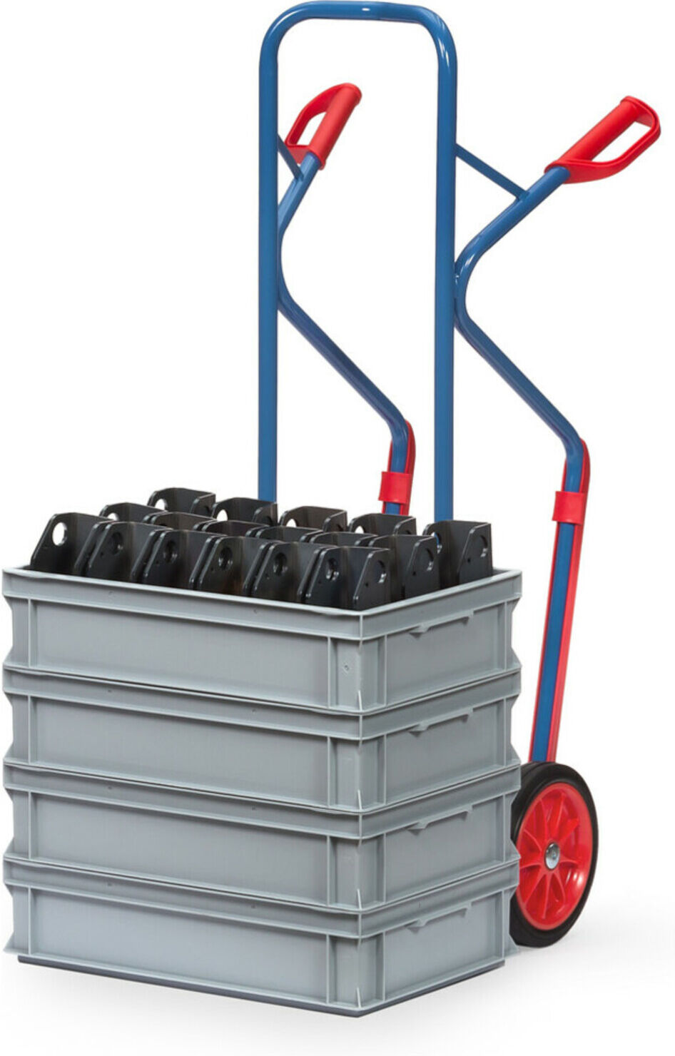 fetra Stahlrohr-Sackkarre B1330V - Vollgummibereifung Tragkraft 300 kg)