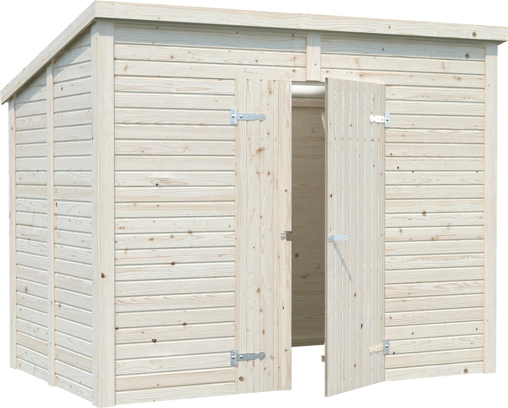 Palmako Gerätehaus Leif 4,5 m² - 16 mm Transparent tauchimprägniert