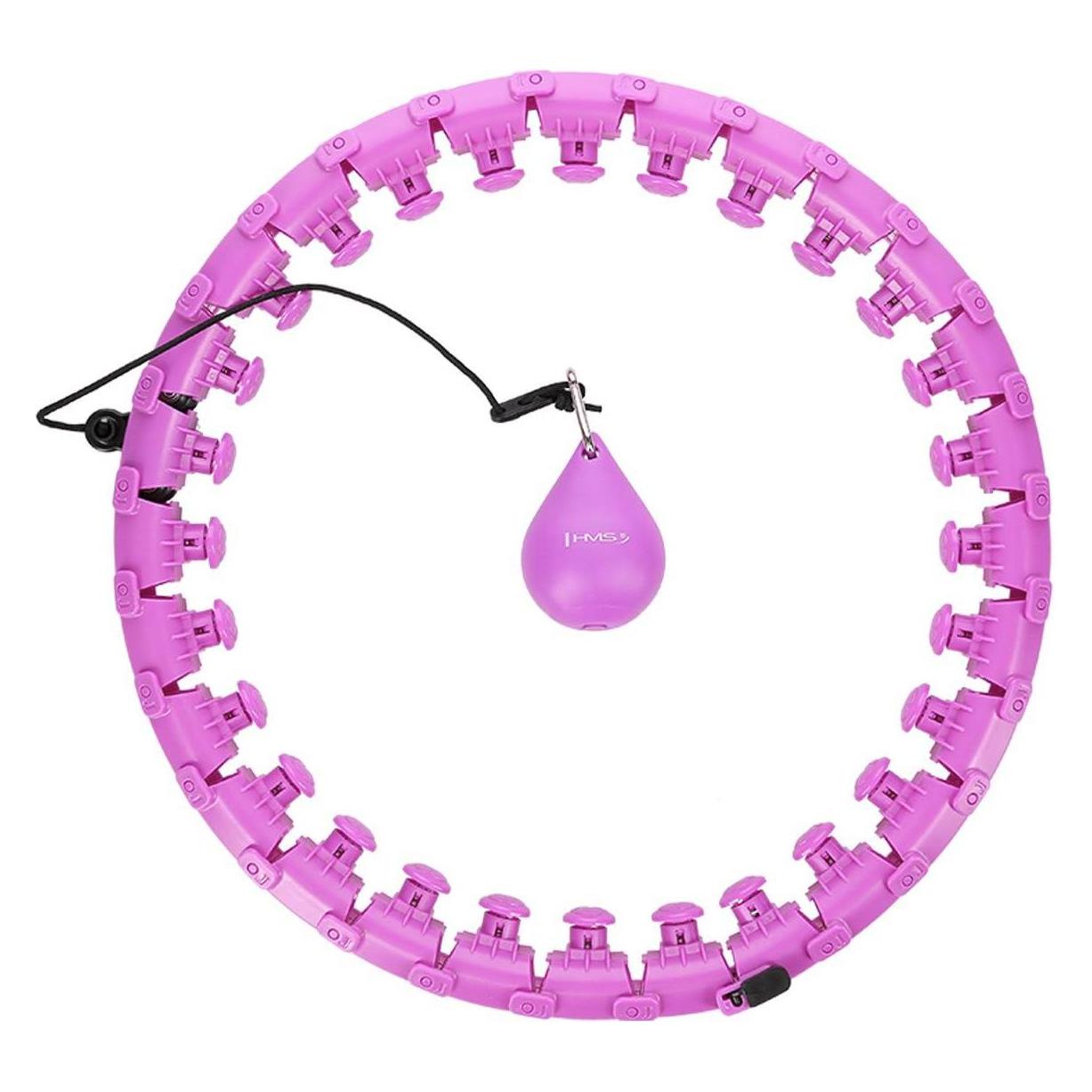 HMS Hula Hop plus Grösse mit Tabs und Gewichte HHW12 lila (51 cm, 1375 g) (17-44-525)