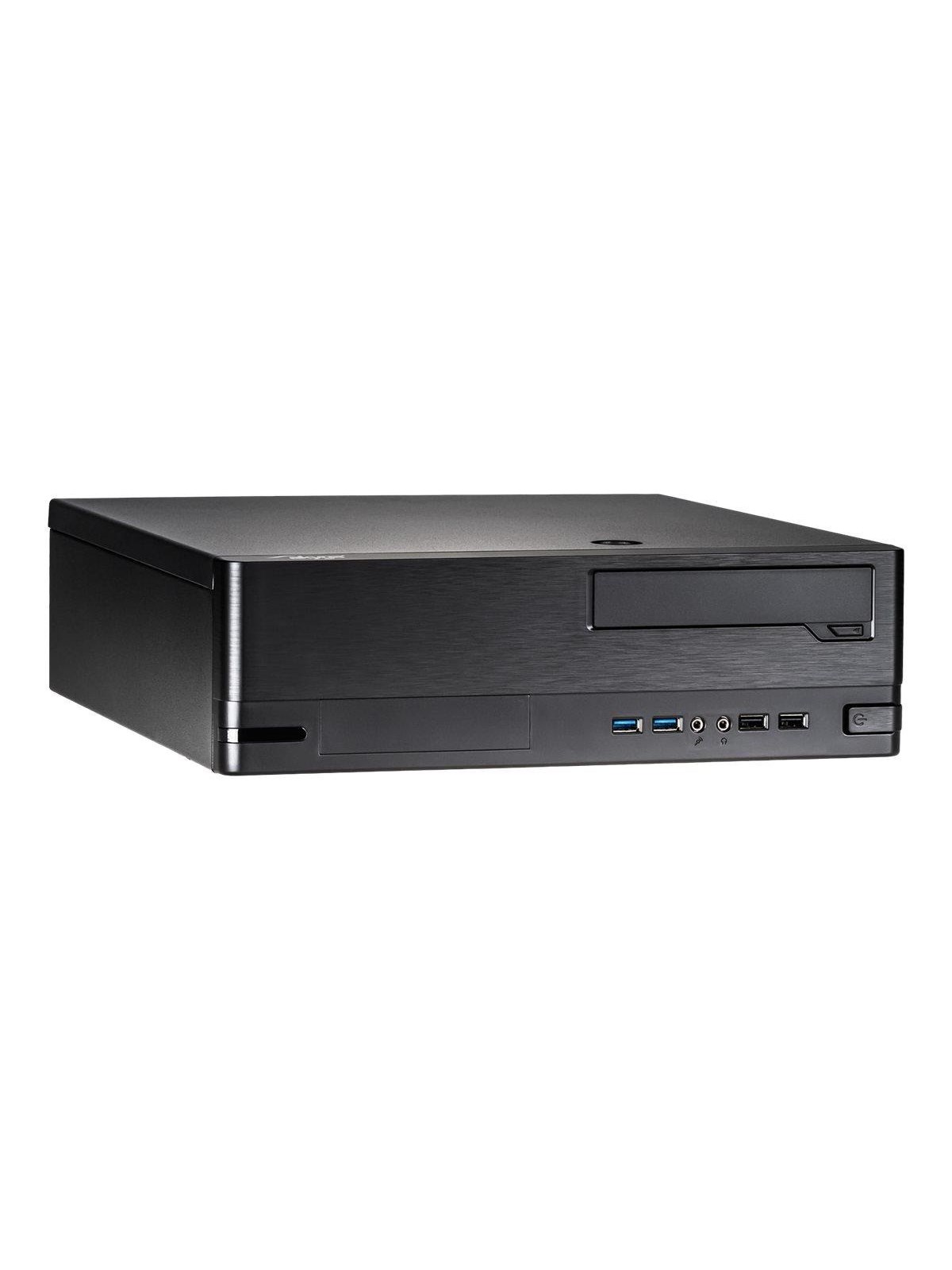 Akyga AK-502-02BK - SFF - micro ATX - Gehäuse - Desktop slimline - Schwarz