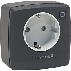 EQ-3, Smart Plug, Homematic IP Smart Home Schalt-Mess-Steckdose - anthrazit, Steckdose misst Strom, digitaler Zwi