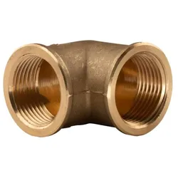 Messing Gewinde-Fitting 90° Winkel 1"IG - 1"IG (DN 25) - schwere Ausführung