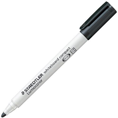 STAEDTLER compact Whiteboard-Marker schwarz 1,0 - 2,0 mm, 10 St.
