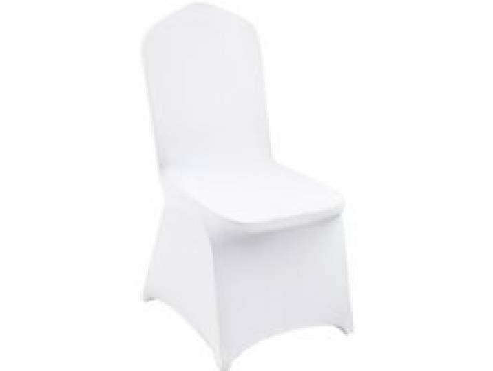VEVOR Stuhlhussen aus Elastischem Spandex für Klappstühle, Universell Passender Stuhlbezug, Abnehmbare & Waschbare Schonbezüge, für Hochzeiten, Feiertage, Feiern, Partys, Essen (200 Stück, Weiß)