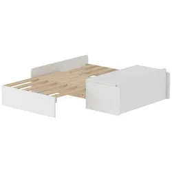 Flexa Sofabett White Stoff Grau