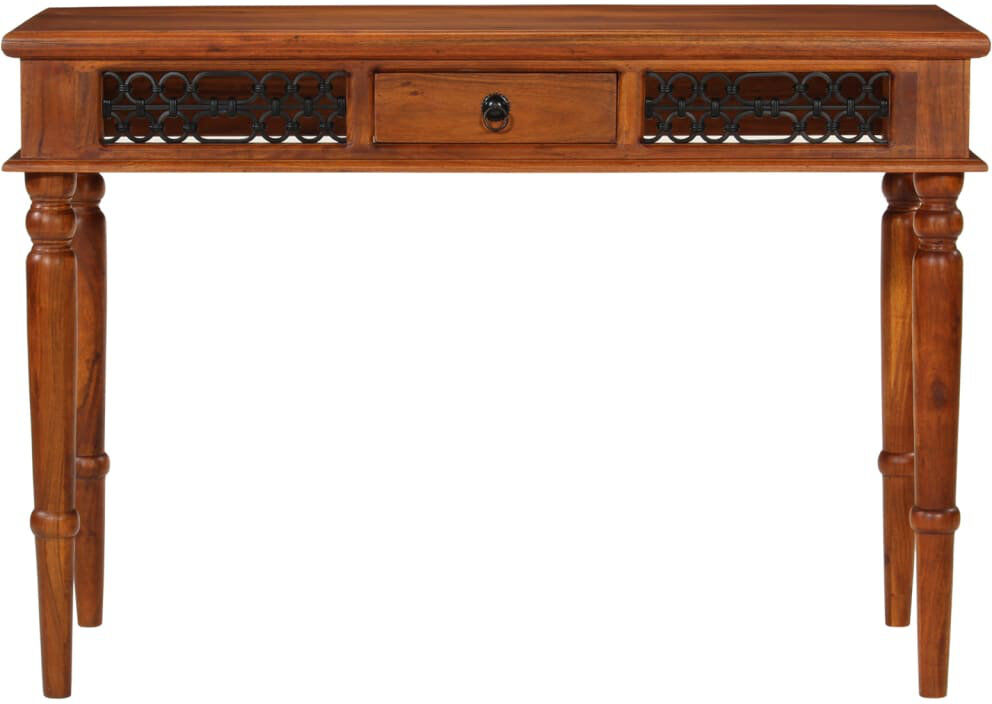 Three Posts Kingstown Solid Wood Solid Wood Writing Desk Brown 76cm H x 110cm W x 50cm D