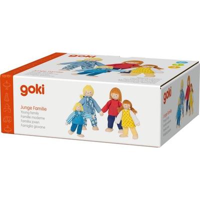 goki Biegepuppen: Junge Familie für Puppenhaus, Figuren