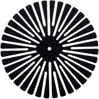 ADDAC Round Cable Holder Schwarz galvanisiert