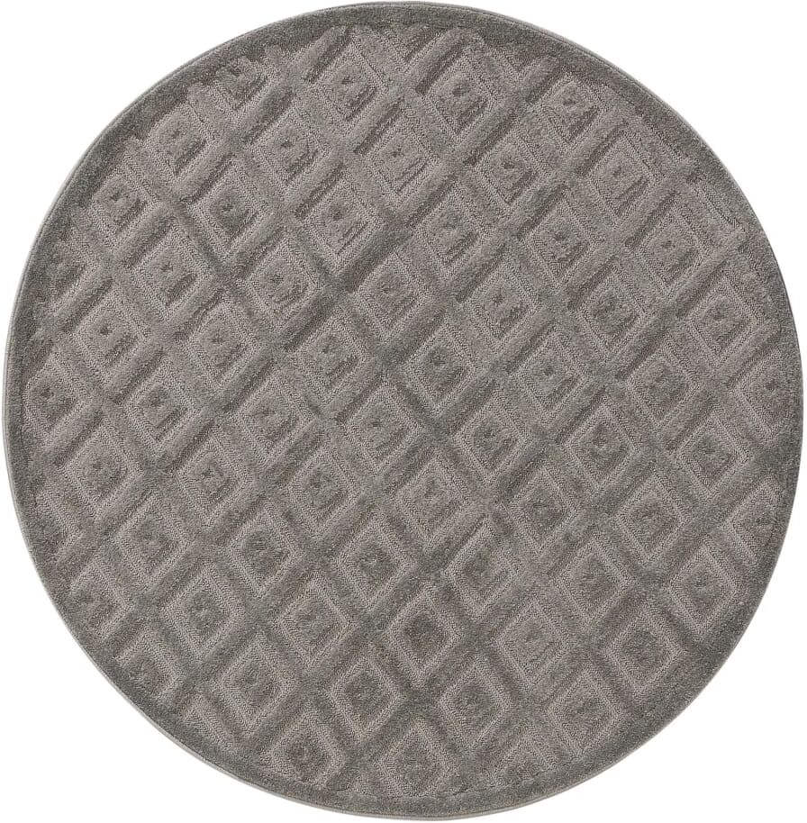 Benuta Tapis gris clair d 160 rond Gris 160x1x160cm