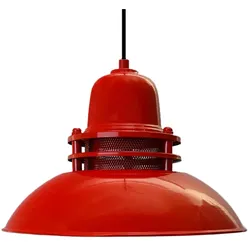Bamyum Leuchtturm Pendelleuchte, E27 Fassung, 34 cm, Rot Lampe