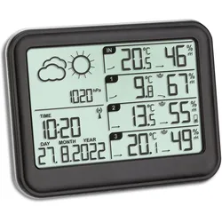 TFA View, Wetterstation, Schwarz