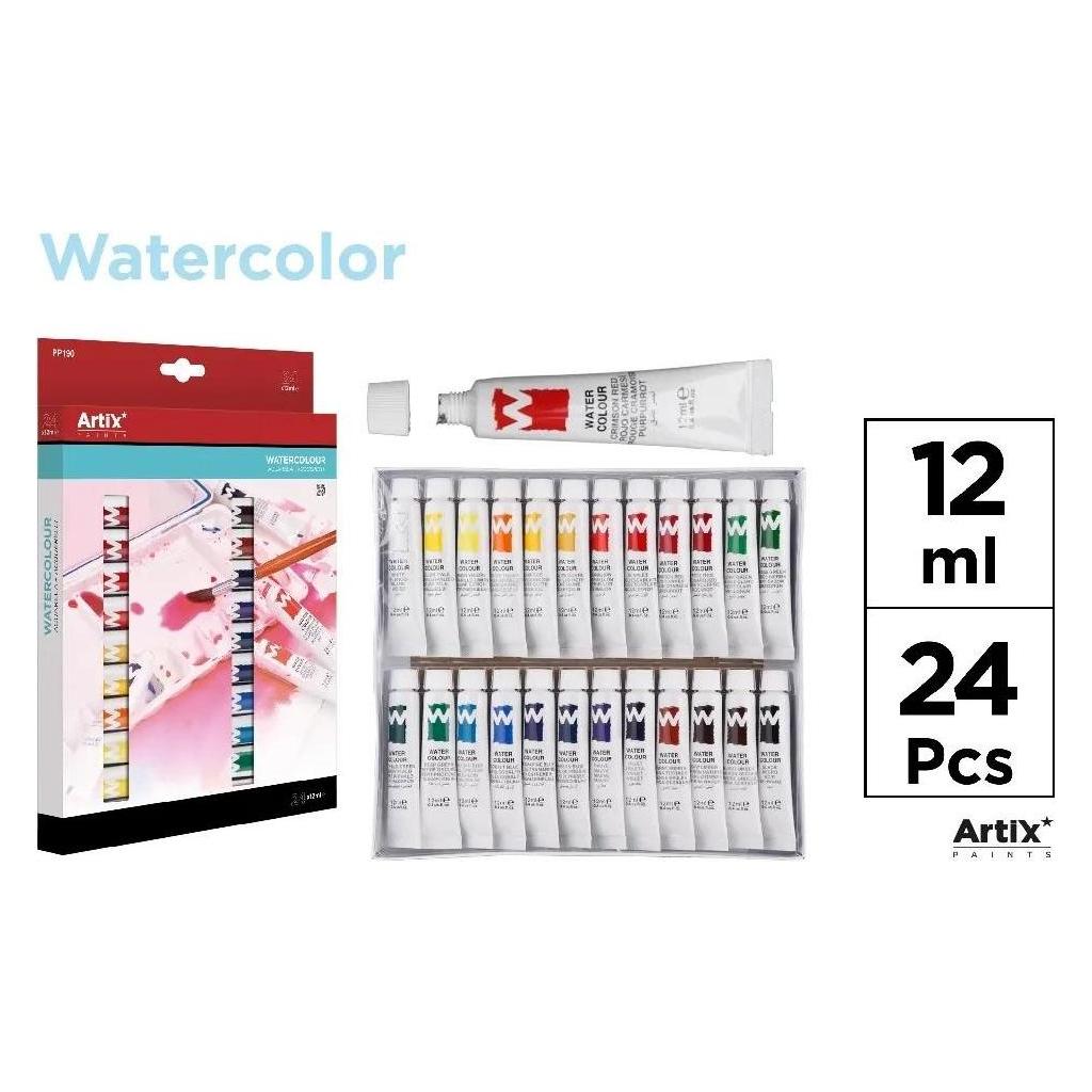 Artix Acrylfarbe 12 ml 24 Farben (12 ml) (57528096)