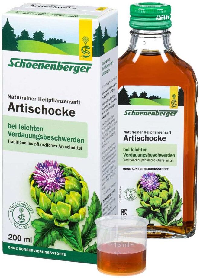 Schoenenberger Naturreiner Heilpflanzensaft Artischocke