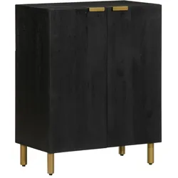 vidaXL Sideboard Schwarz 60x33x75 cm Holzwerkstoff