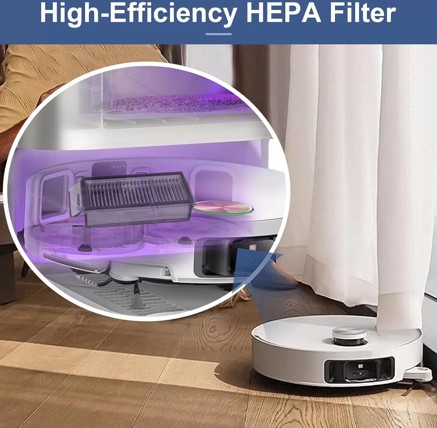 INF Lot de 6 filtres de remplacement compatibles avec les aspirateurs Dreame X50 Ultra Series