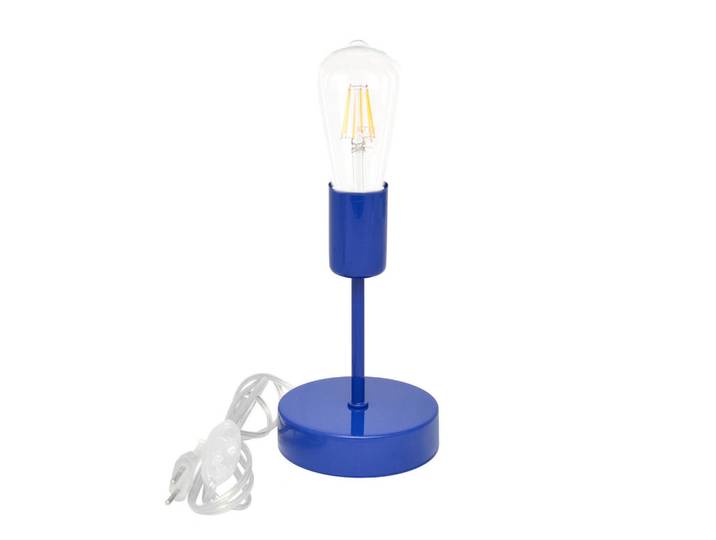 Tischleuchte, Blau, Metall, 18 cm, Lampen & Leuchten, Innenbeleuchtung, Tischlampen, Tischlampen