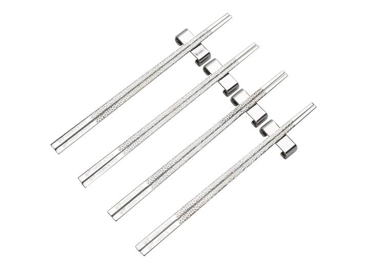 Vargen & Thor Baguettes Kito Chopsticks Lot de 4 Argenté