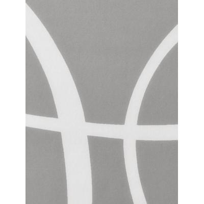 Gardine HEINE HOME Gr. 3, grau (grau, weiß), B:270cm H:225cm, Polyester, Gardinen, Gardine