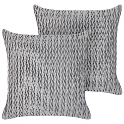 DEKOKISSEN 2er-Set Grau 45/45 cm Eclipta
