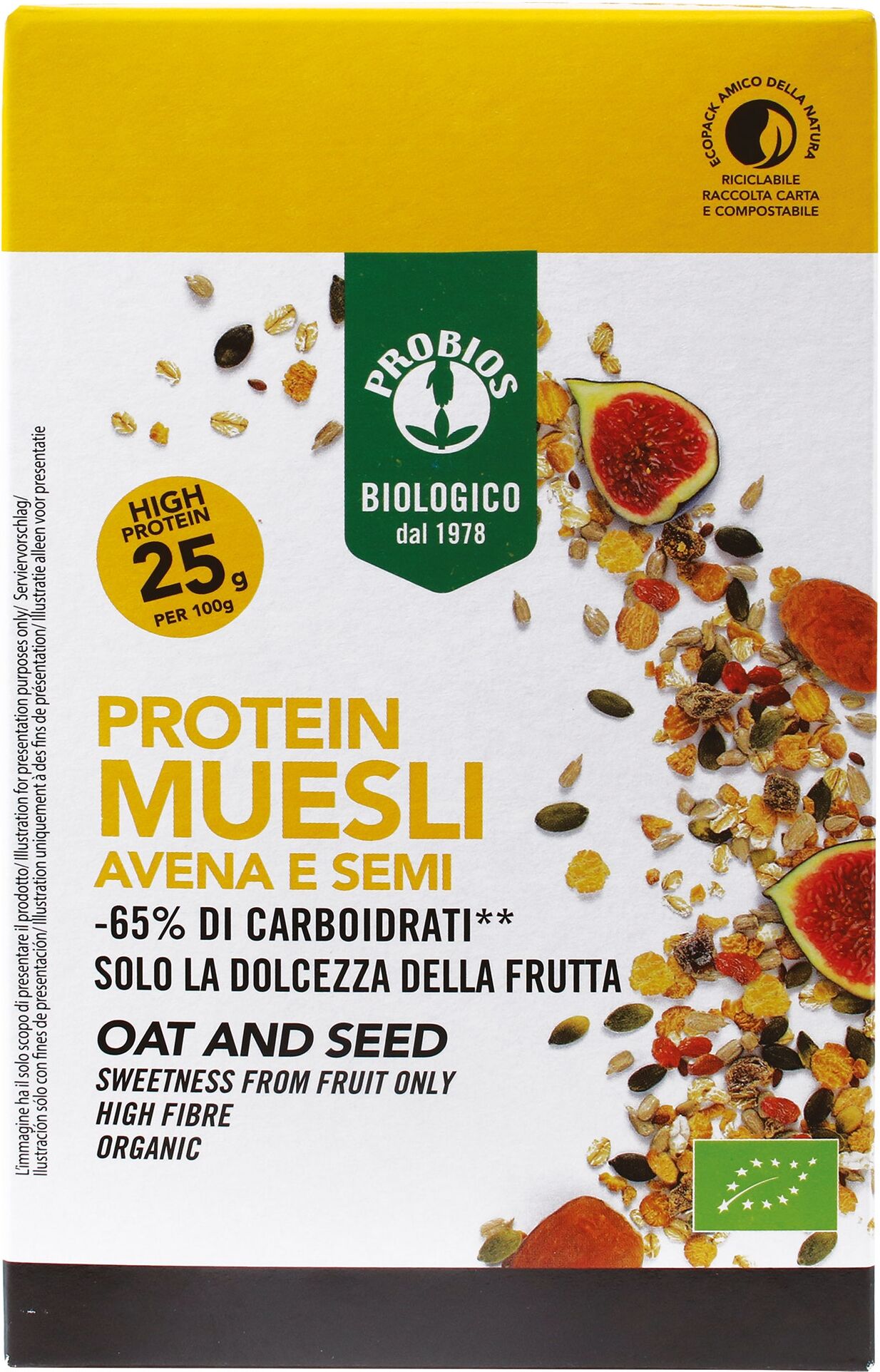 PROBIOS Protein Muesli Avena E Semi 300 Grammi 