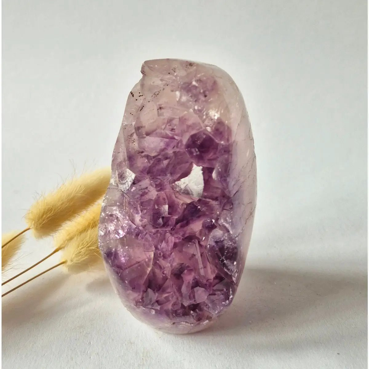 Moonlight Gemstones Amethist Agaat Kwarts Cluster #40 513g Gepolijst uit Brazilië