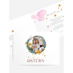 Osterkarten selbst gestalten mit Spruch und Fotos im Onlinedesigner bei Meine-Kartenmanufaktur.de