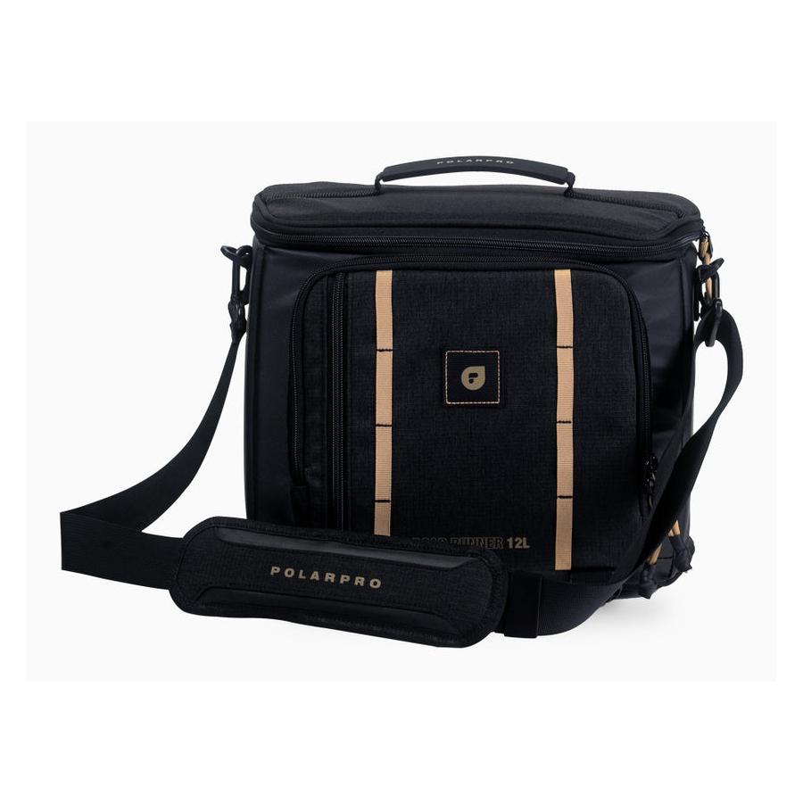PolarPro Kamera-Tasche RoadRunner 12 l Schwarz (Kamera Schultertasche, 12 l) (RD-RNNR-12L)