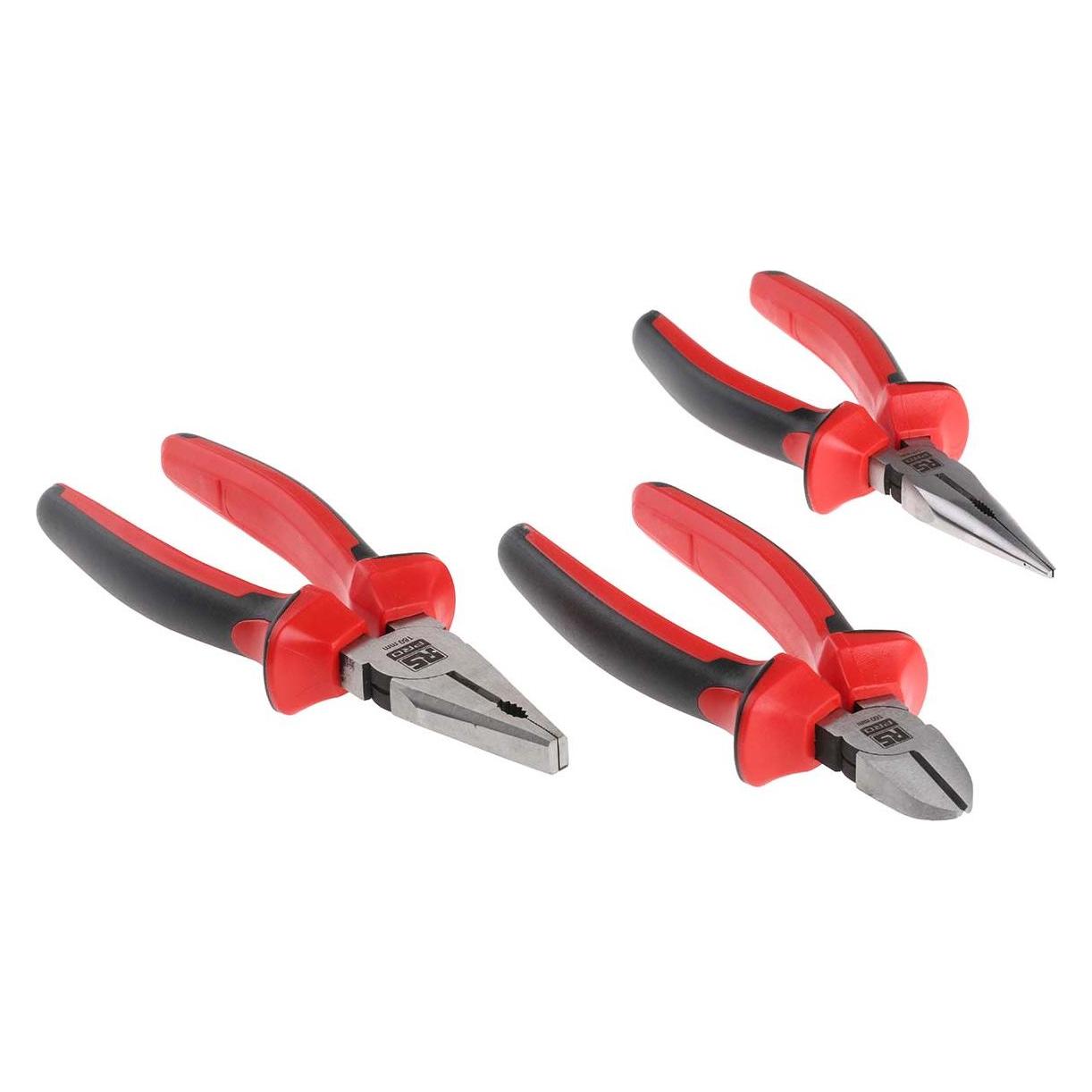 RS PRO 3 Piece Pliers Set (249 mm) (8755815)