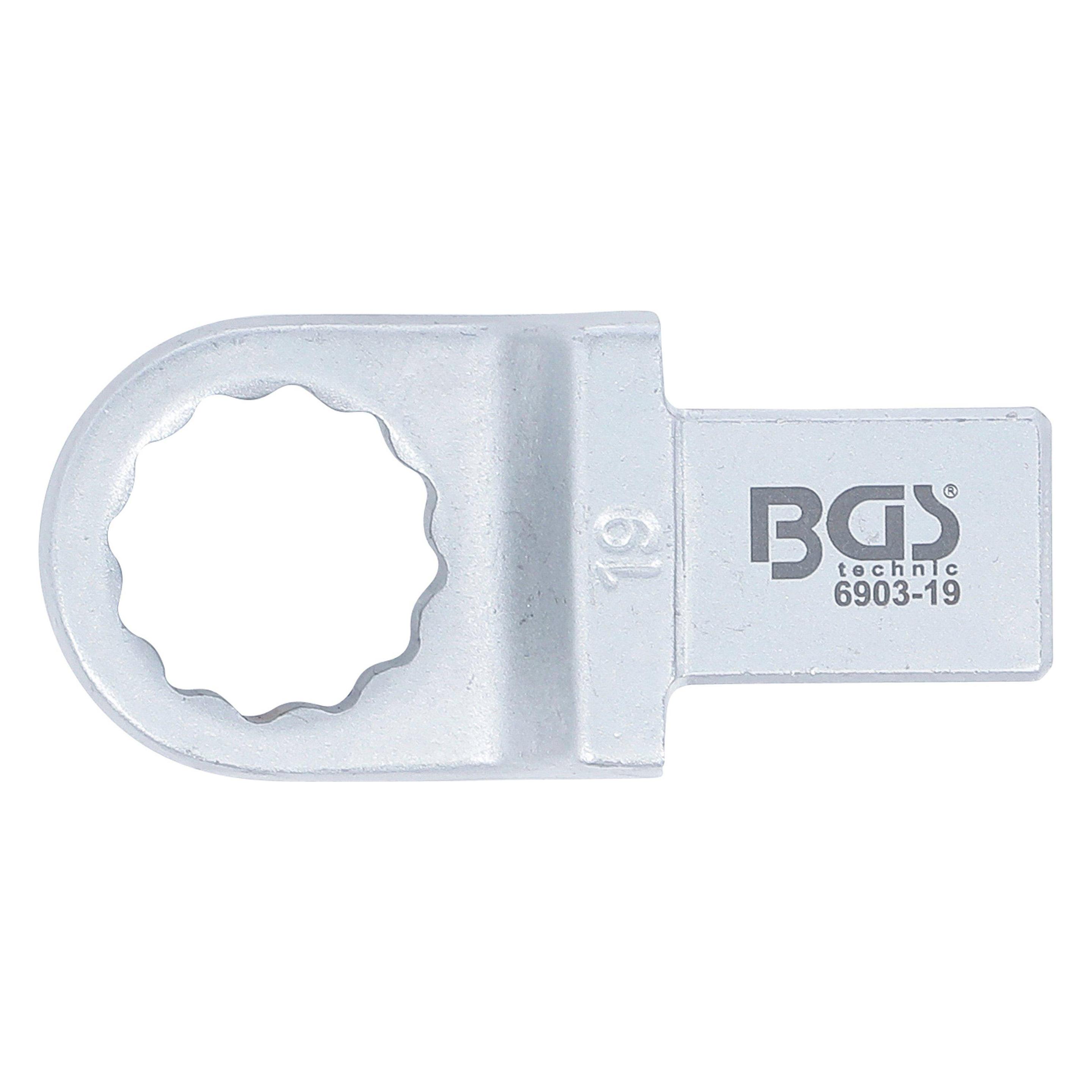 BGS Einsteck-Ringschlüssel 19 mm Aufnahme 14 x 18 mm (19 mm) (6903-19)