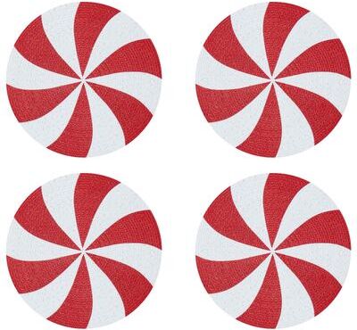 Avanti Linens Avanti Peppermint Set of 4 Round Placemats - 13x19