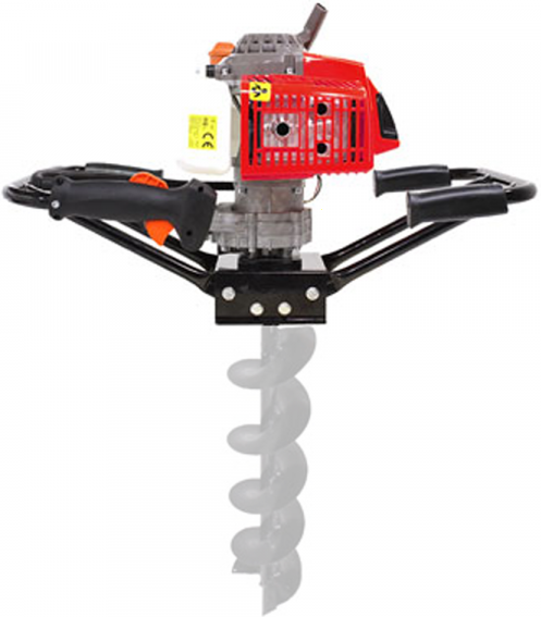 GeoTech EA 630 Erdlochbohrer mit Benzin-Öl-Gemisch. Zweitaktmotor - BOHRSPITZE NICHT ENTHALTEN