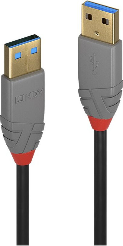 Lindy USB 3.0 Kabel Typ A/A Anthra Line M/M 1m