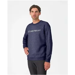 Castelli, Herren, Velojacke, Logo Sweatshirt (M), Blau, M