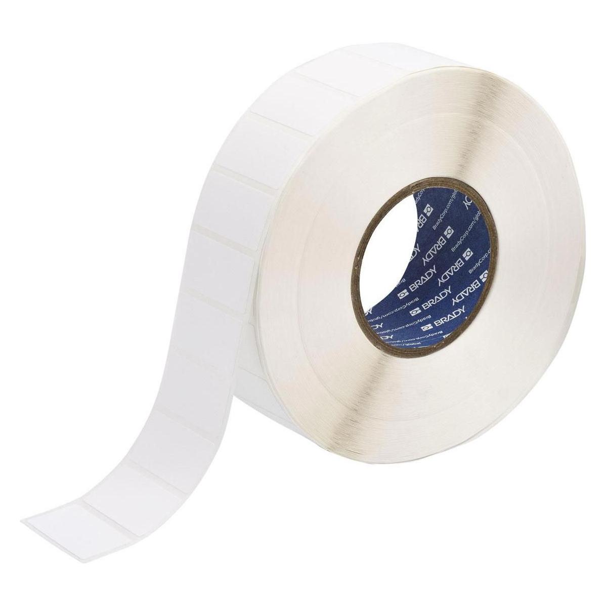 Brady THT-137-499-3, Nylongewebe, Weiss, matt, 50,8 x 25,4mm, permanent, 1-bahnig(3000 E.) (062370) (55.88 mm) (THT-137-499-3)