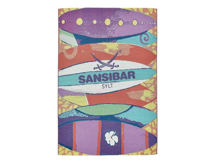 In-/ Outdoorteppich Rantum Beach 020 Multicolor Microfaser 60 x 100cm