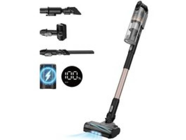 LEVOIT Aspirateur sans fil Levoit LVAC-300 PLUS avec une brosse anti-emmêlement moteur de 240W et tête flexible à 180°.