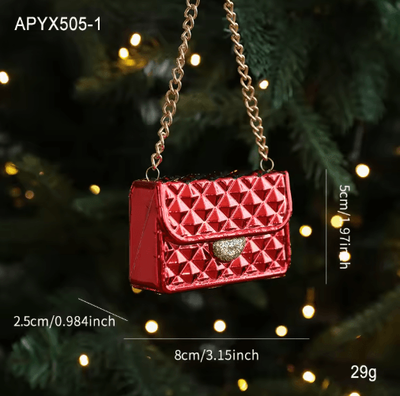 Inspire Picks Cute Christmas Tree Hanging Ornament Cartoon Holiday Pendant Decoration chain Bag