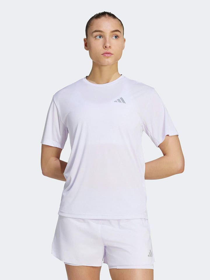 adidas Laufshirt in Weiß - XL