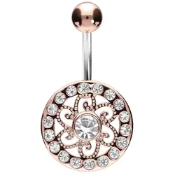 Titan Bananabell mit 925er Silber-Design MANDALA