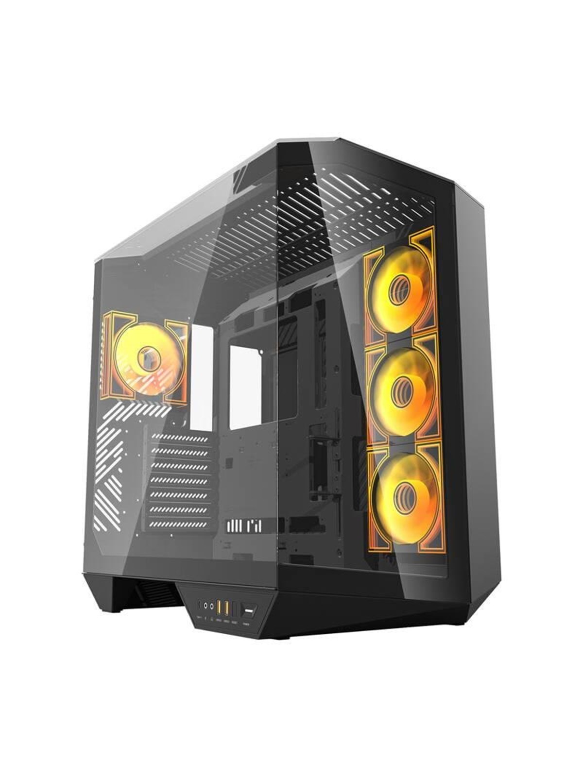 Darkflash Computer Case DY470 4 fans (black) - Gehäuse - Miditower - Schwarz