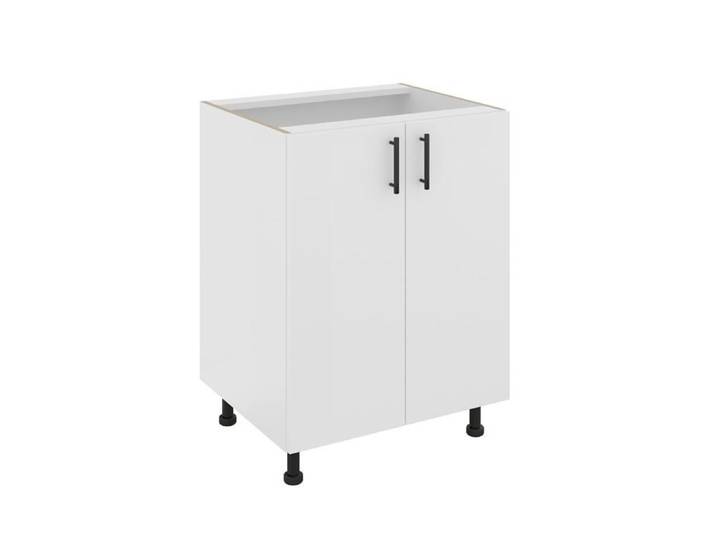 Meuble bas haaus Karo 2 portes Blanc 60 x 50 x 80 cm