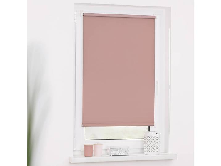 Klemmfix-Rollo Clanes 80 x 200cm Rot/Altrosa