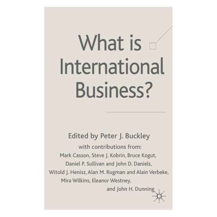 Palgrave Macmillan Uk What is International Business? (Englisch, Hardcover, Peter J. Buckley) (63368003)